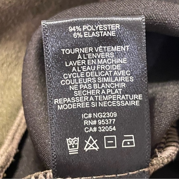 SANCTUARY by ANTHROPOLOGIE NWOT Lana Flare Pants in Olive Green - Picture 6 of 6